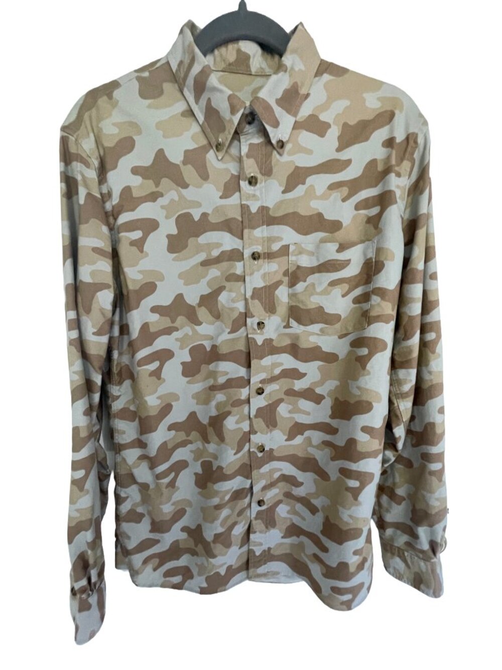 Brooks Brothers Red Fleece Desert Camo Shirt Men’s M Cotton Button Down